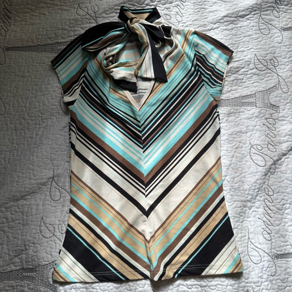 Office siren stripped blouse